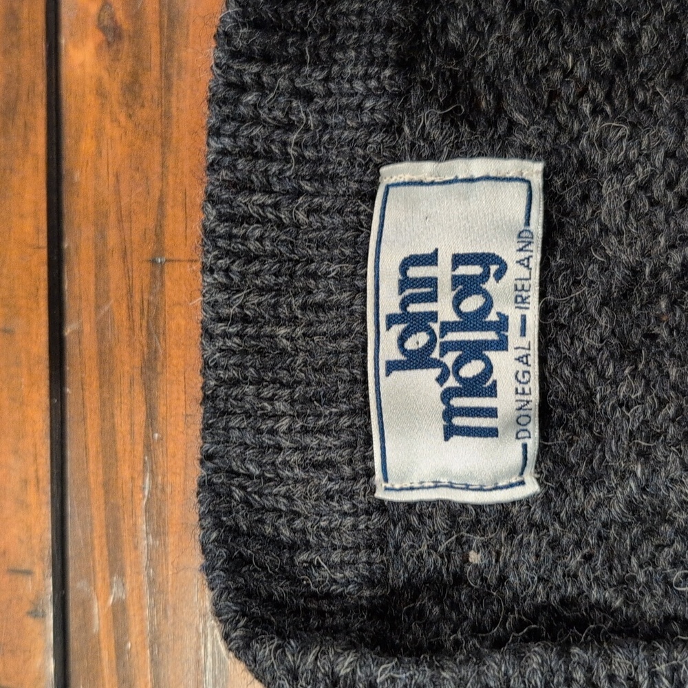 Vintage John Molloy Aran Cardigan Donegal Wool Grandpa Core - Picture 4 of 7